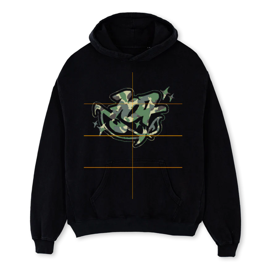 FUCKTHEMEDIAPNJ Black Oversized Hoodie.