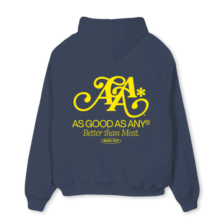 AAASIGNATURE_NB Navy Blue Oversized Hoodie - Image 2