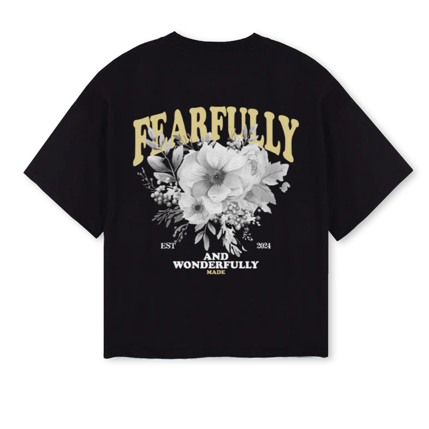FWERESAMPLEONE Black Oversized Boxy Tee. - Image 2