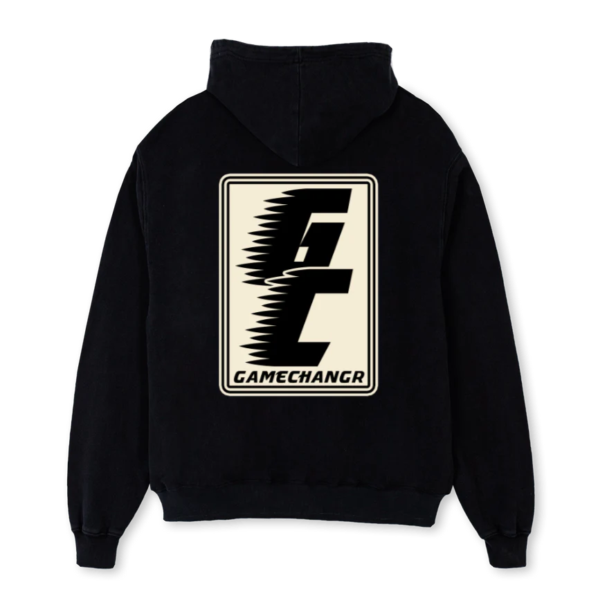 GAMECHANGR  Black Oversized Hoodie. - Image 2