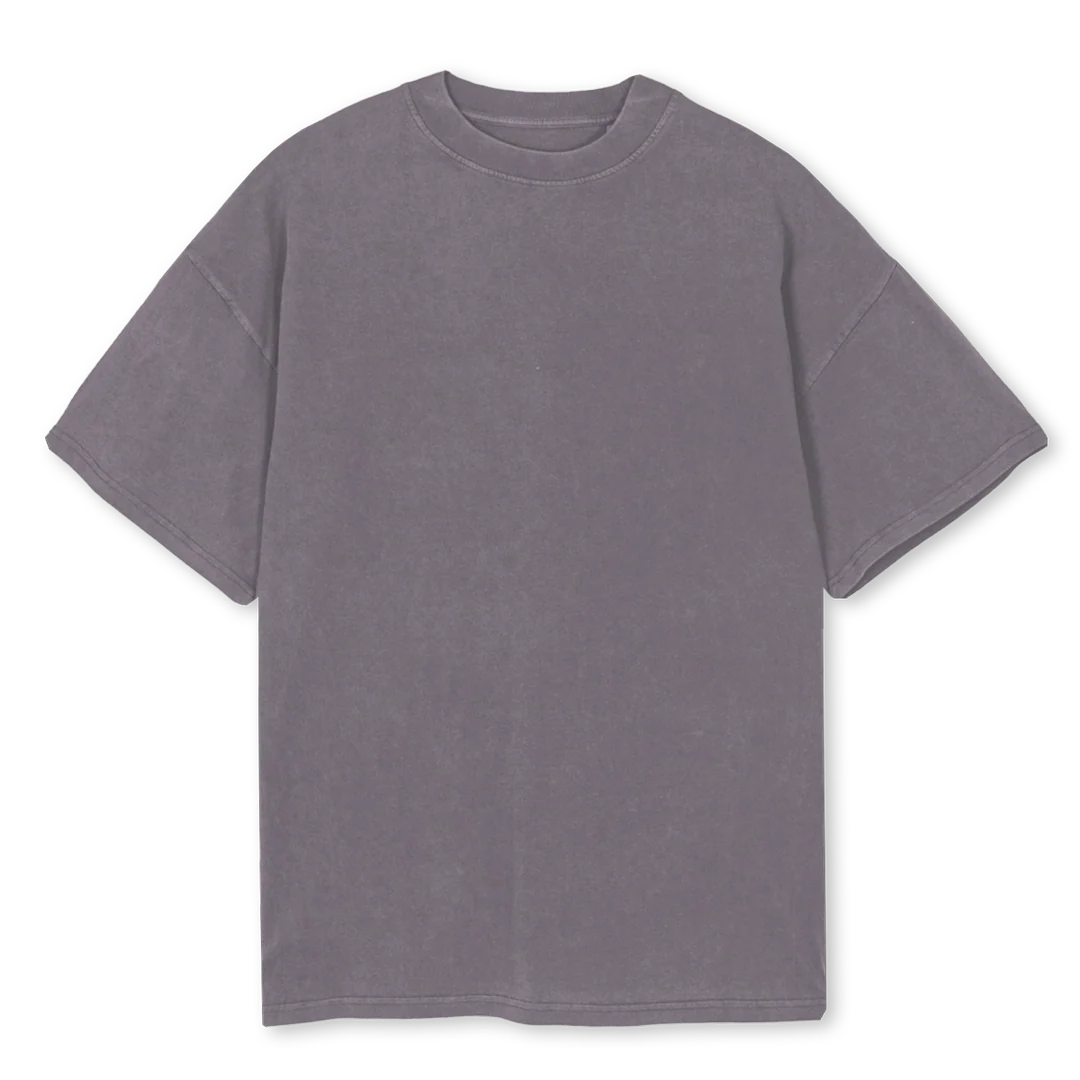 GAMEONYELLOW Pigment Grey Oversized Tee.
