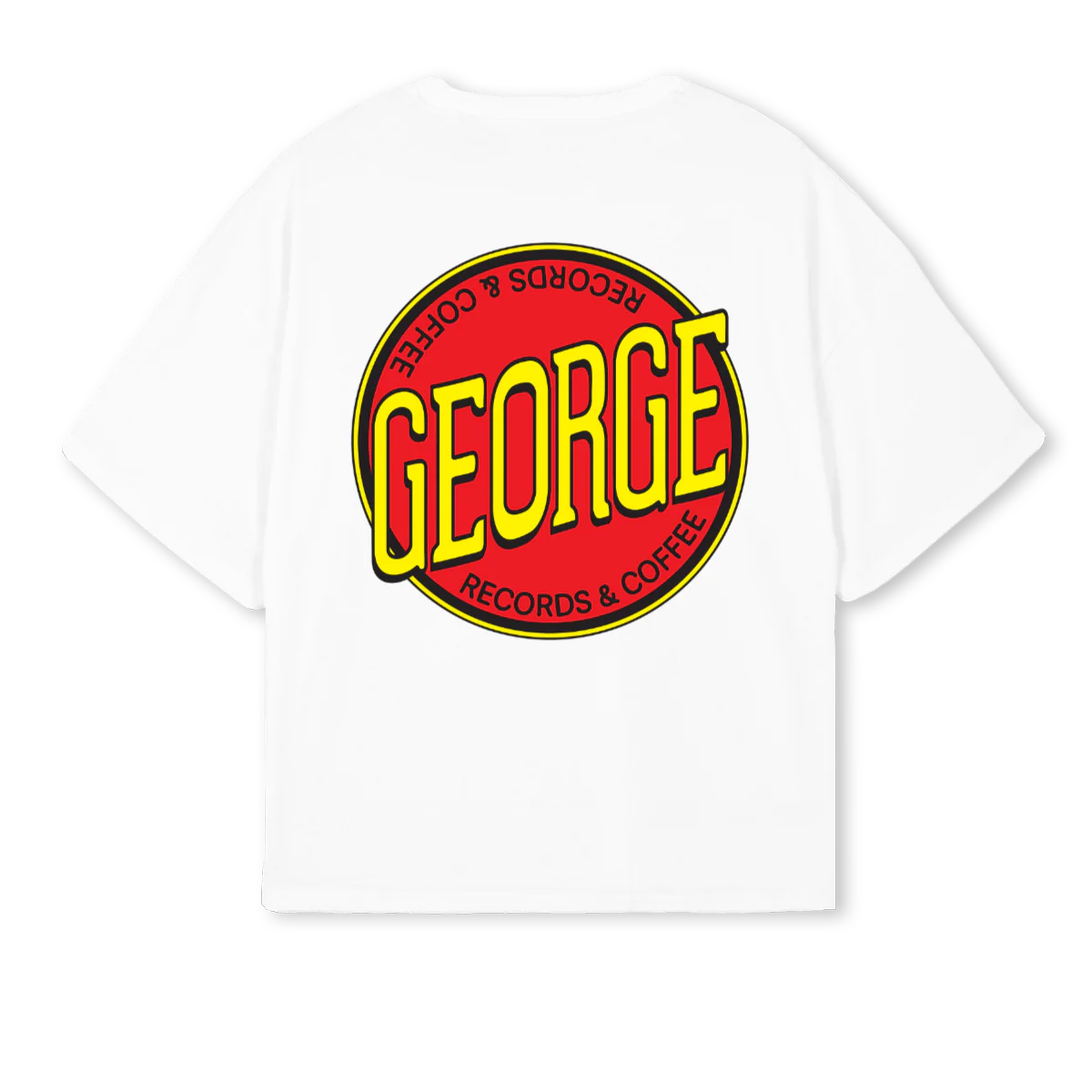 GEORGENEWLOGO White Oversized Boxy Tee. - Image 2