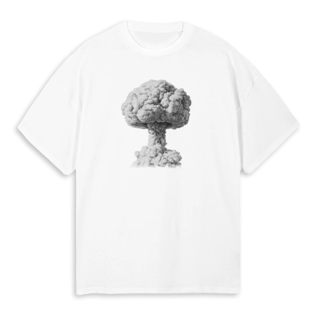 GFYTREEOFDEATH White Oversized Tee.
