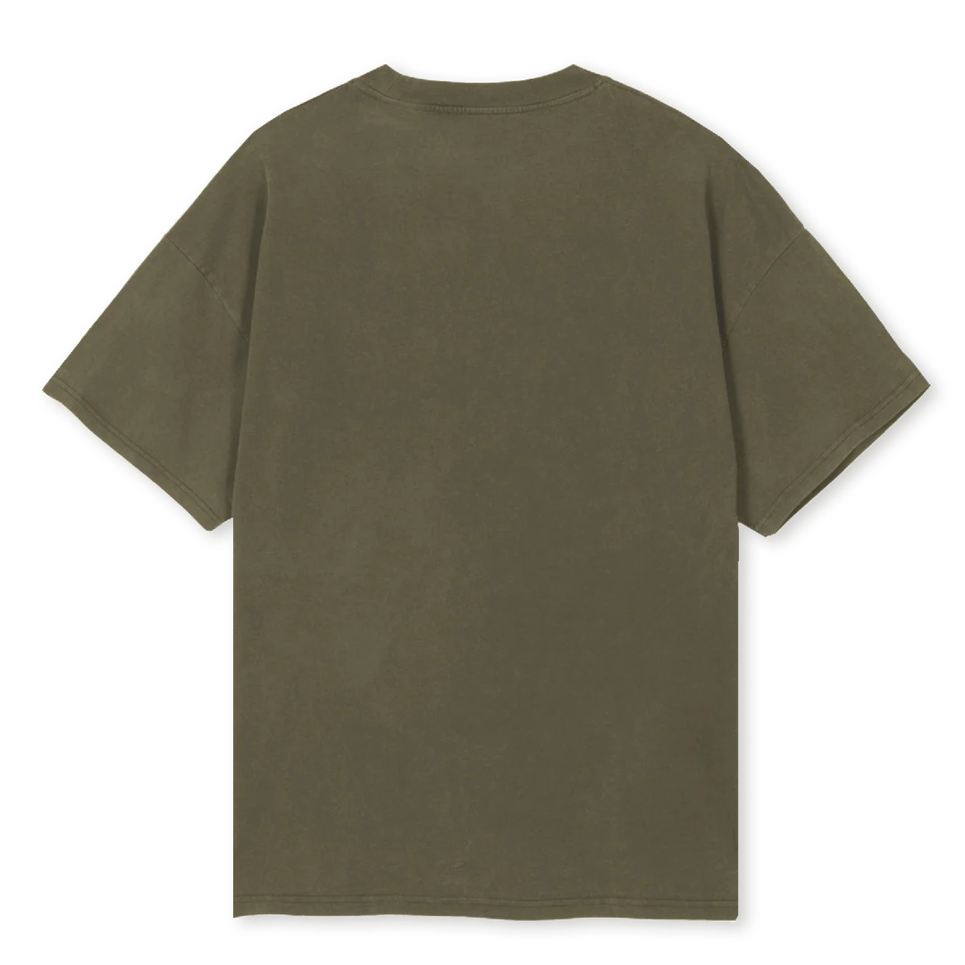MOMWASRIGHTTEE_OT Vintage Olive Oversized Tee. - Image 2