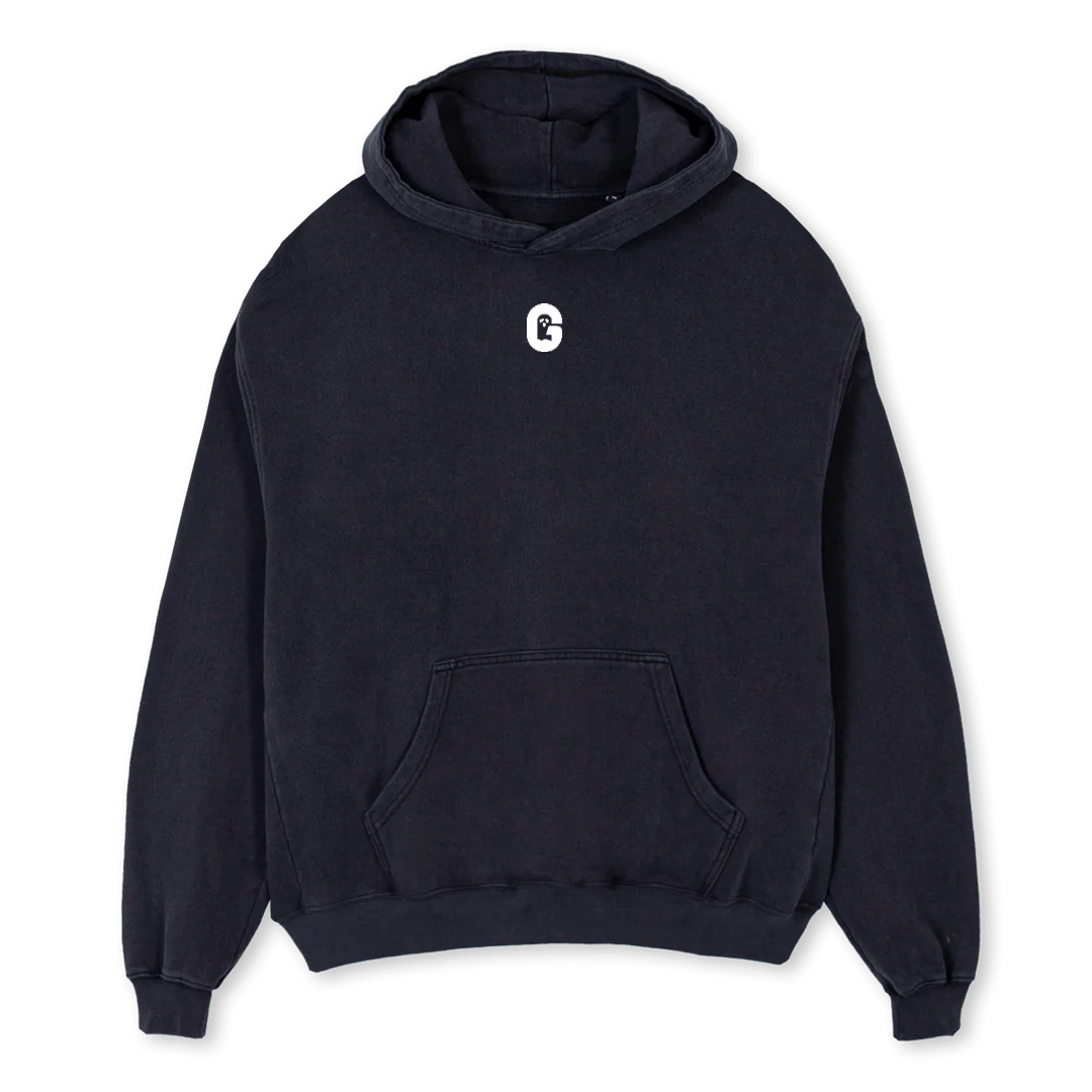 GLHOODIEONE Vintage Black Oversized Hoodie.