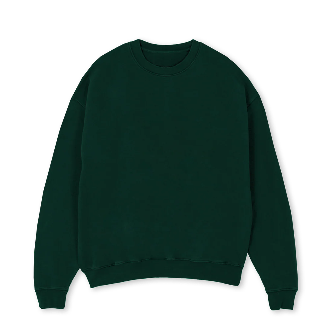 GLORYHOLESWEATGREEN Wild Green Oversized Crewneck Sweater.