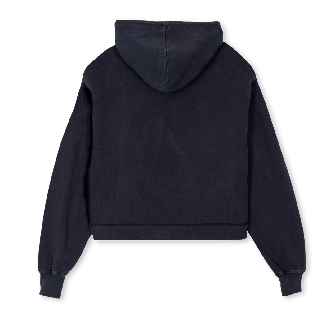 GODISGOODVINTAGE Vintage Black Cropped Hoodie. - Image 2