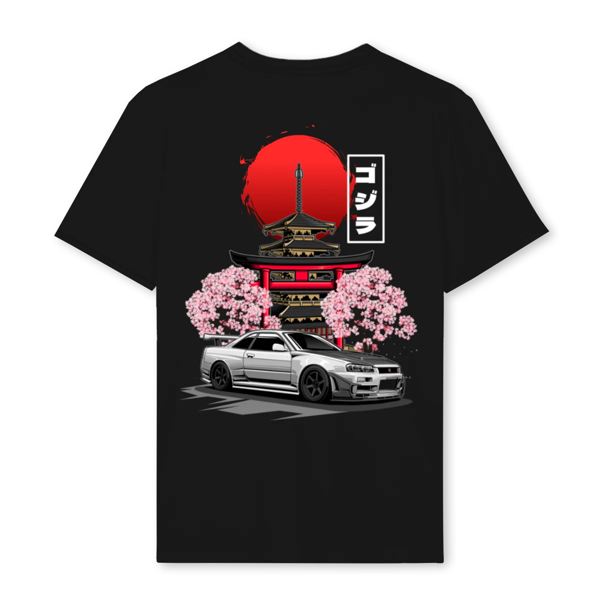 GODZILLAJAPAN Black Regular Tee. - Image 2
