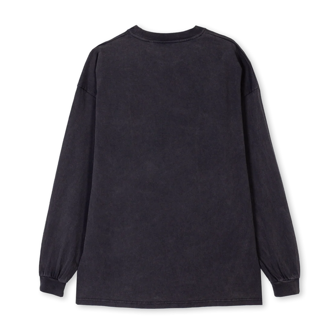 GOLDVINTAGE Vintage Black Oversized LS Tee. - Image 2