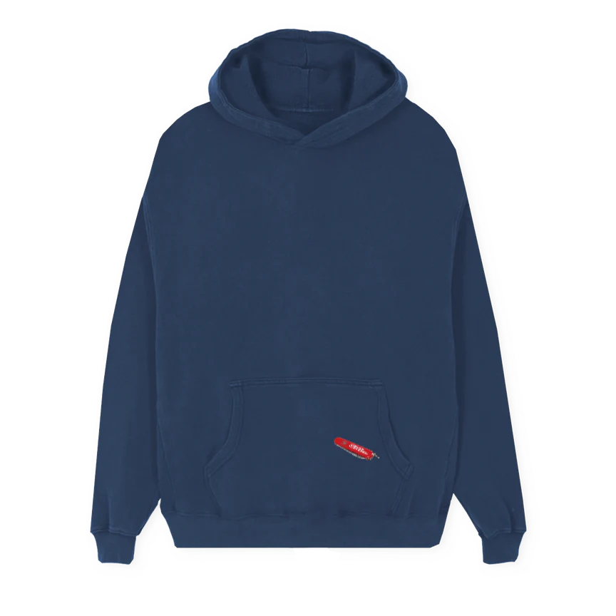 GOTYOURBACKHOODIE Navy Blue Regular Hoodie.