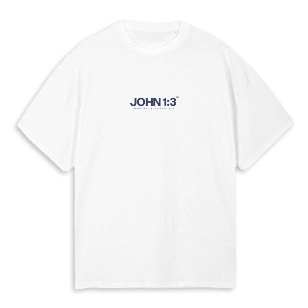 GRACEUPTWHITEOK White Oversized Tee.