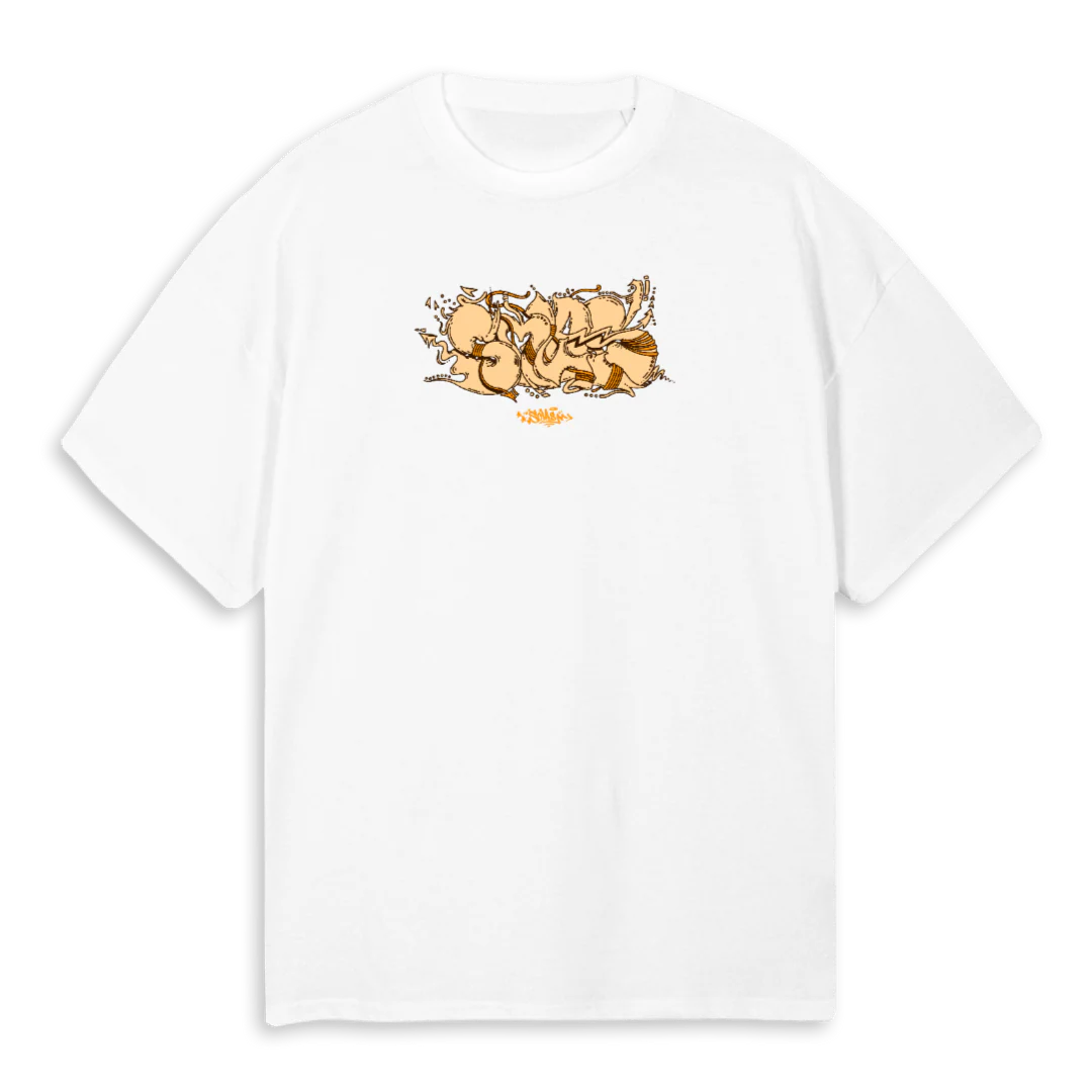 GRAFFDRAGON White Oversized Tee.