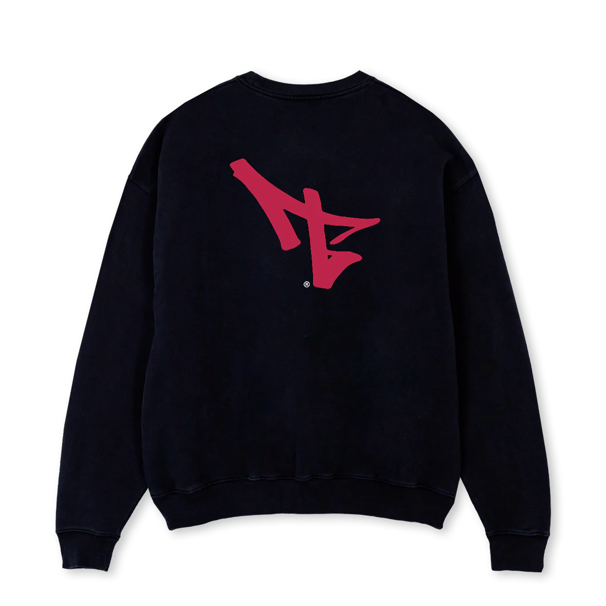 GRAFFITI Black Oversized Crewneck Sweater. - Image 2