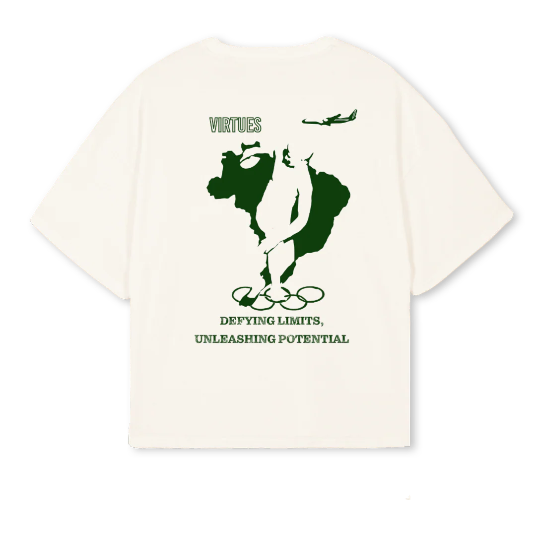 GRAPHCTEE Vintage White Oversized Boxy Tee. - Image 2