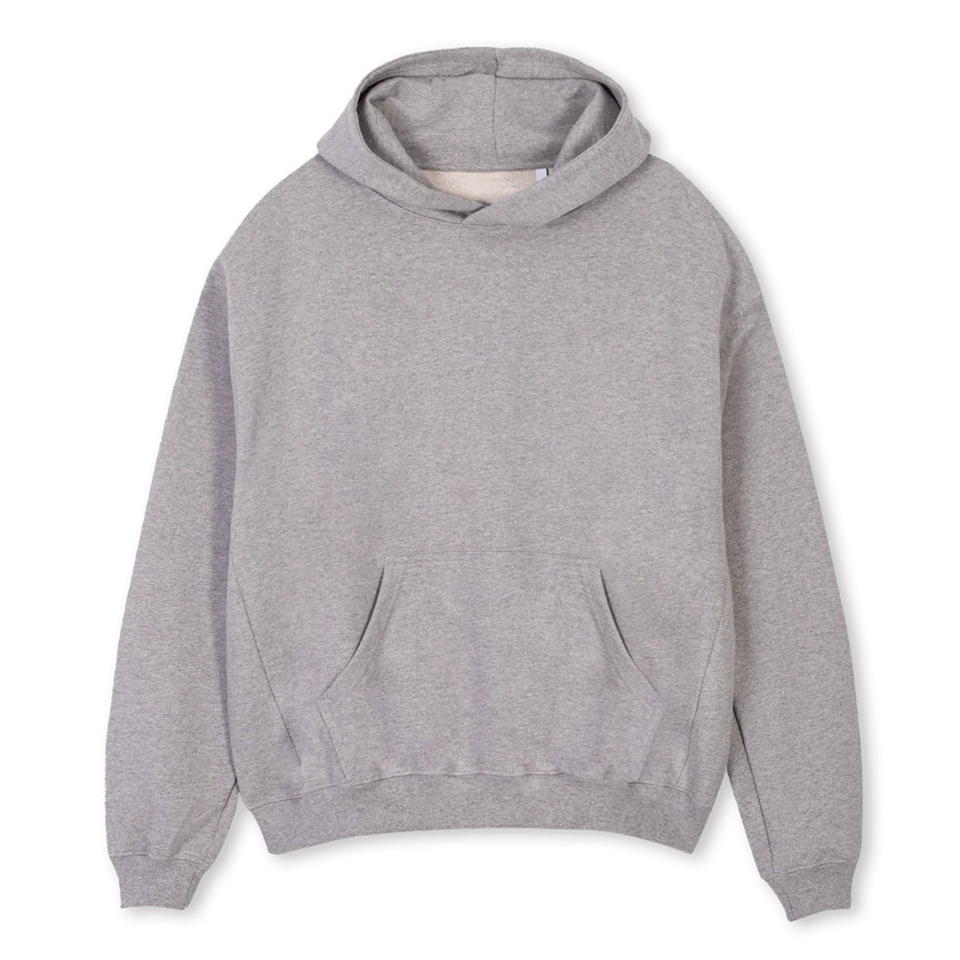 GREYCOREHSHOODIE Grey Marl Oversized Hoodie.