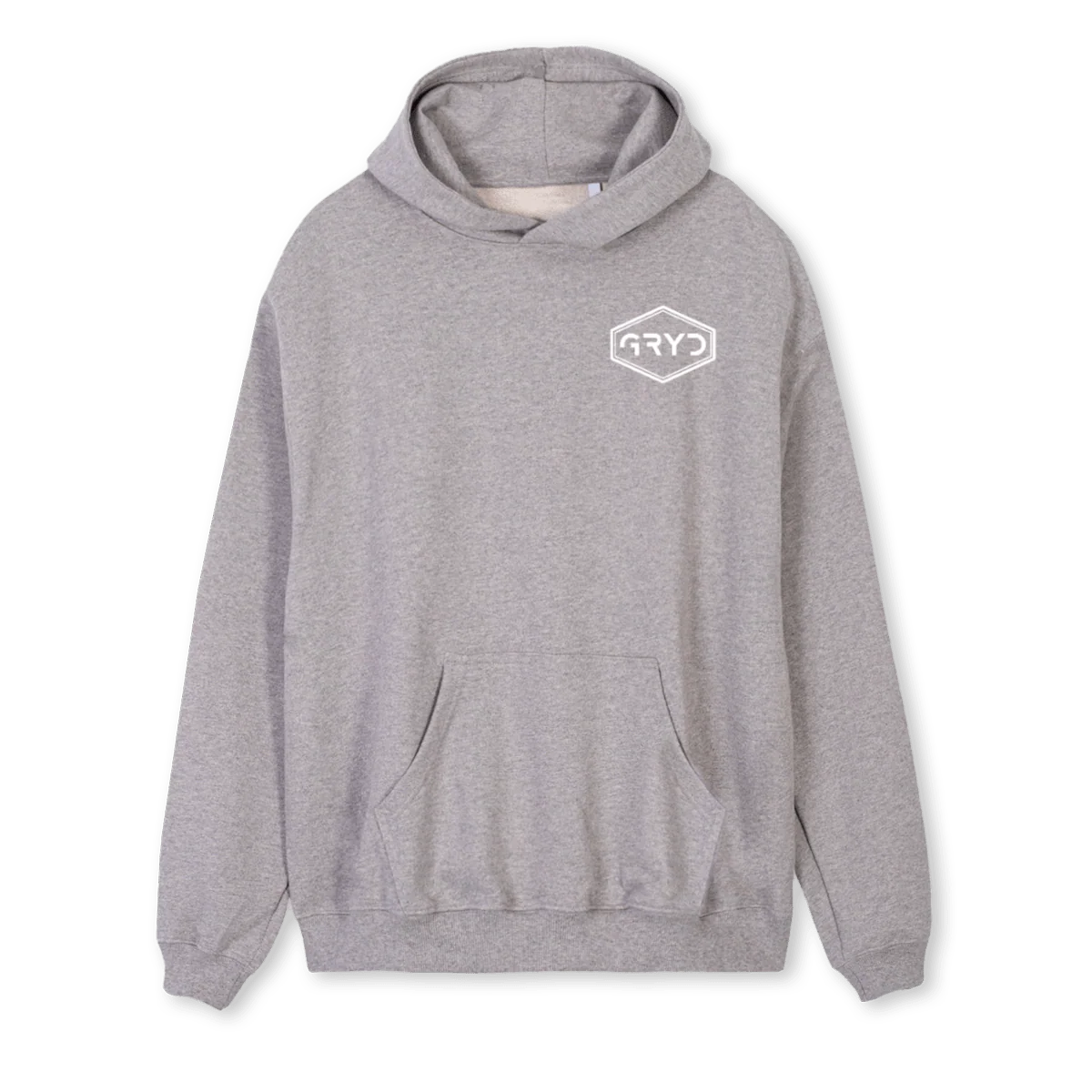 GREYHOODIE Grey Marl Regular Hoodie.