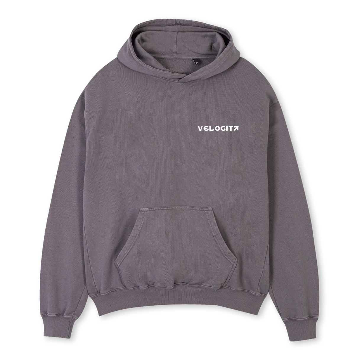 GREYNMFPHOODIE Pigment Grey Oversized Hoodie.