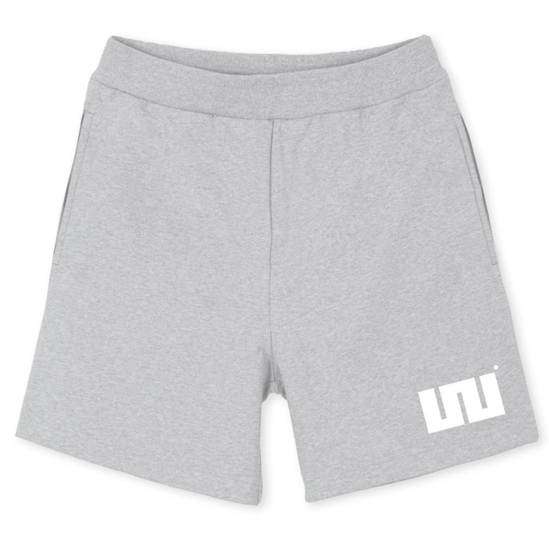 GREYWLOGOSHORTSNEW Light Grey Marl Relaxed Sweatshorts.
