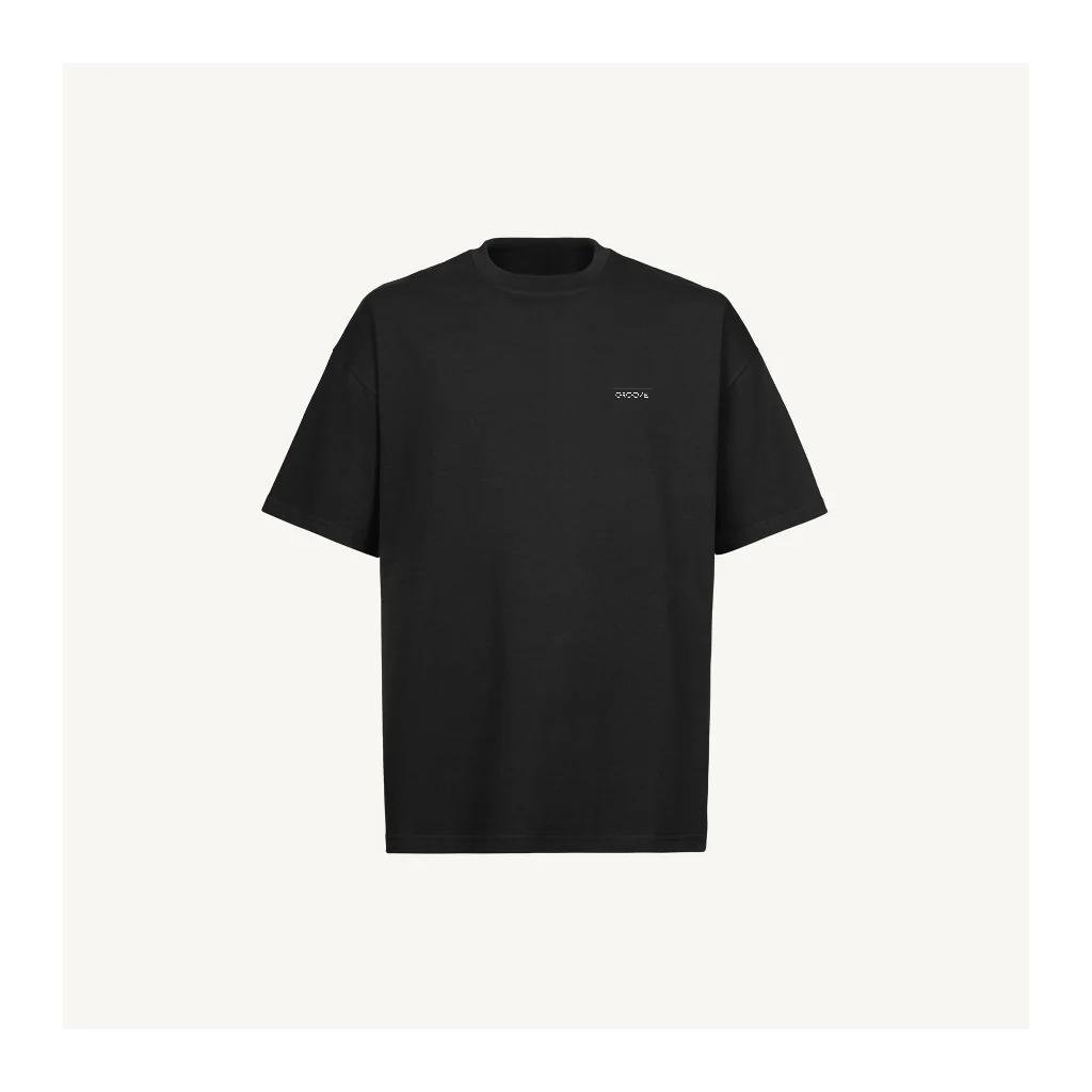 Groove  Black Oversized Tee.