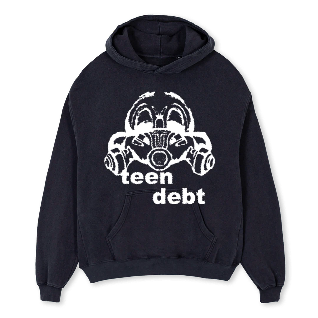 GYFYF Vintage Black Oversized Hoodie.