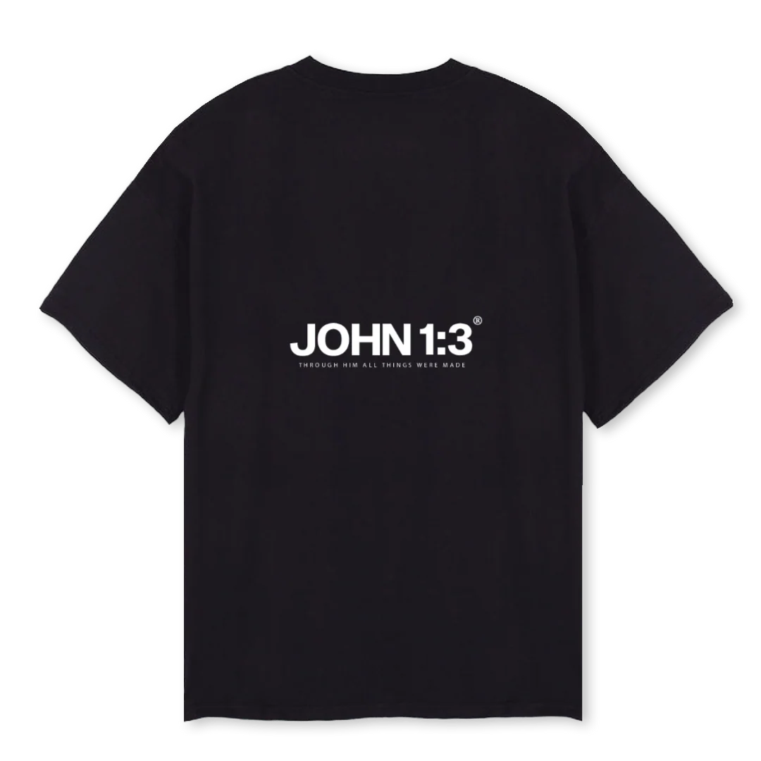 HALLELUJAHTSHIRTBLAC Black Oversized Tee. - Image 2