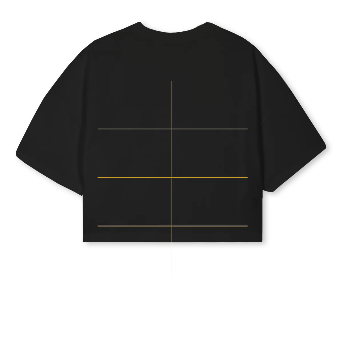 HANNA_2 Black Cropped Oversized Tee. - Image 2