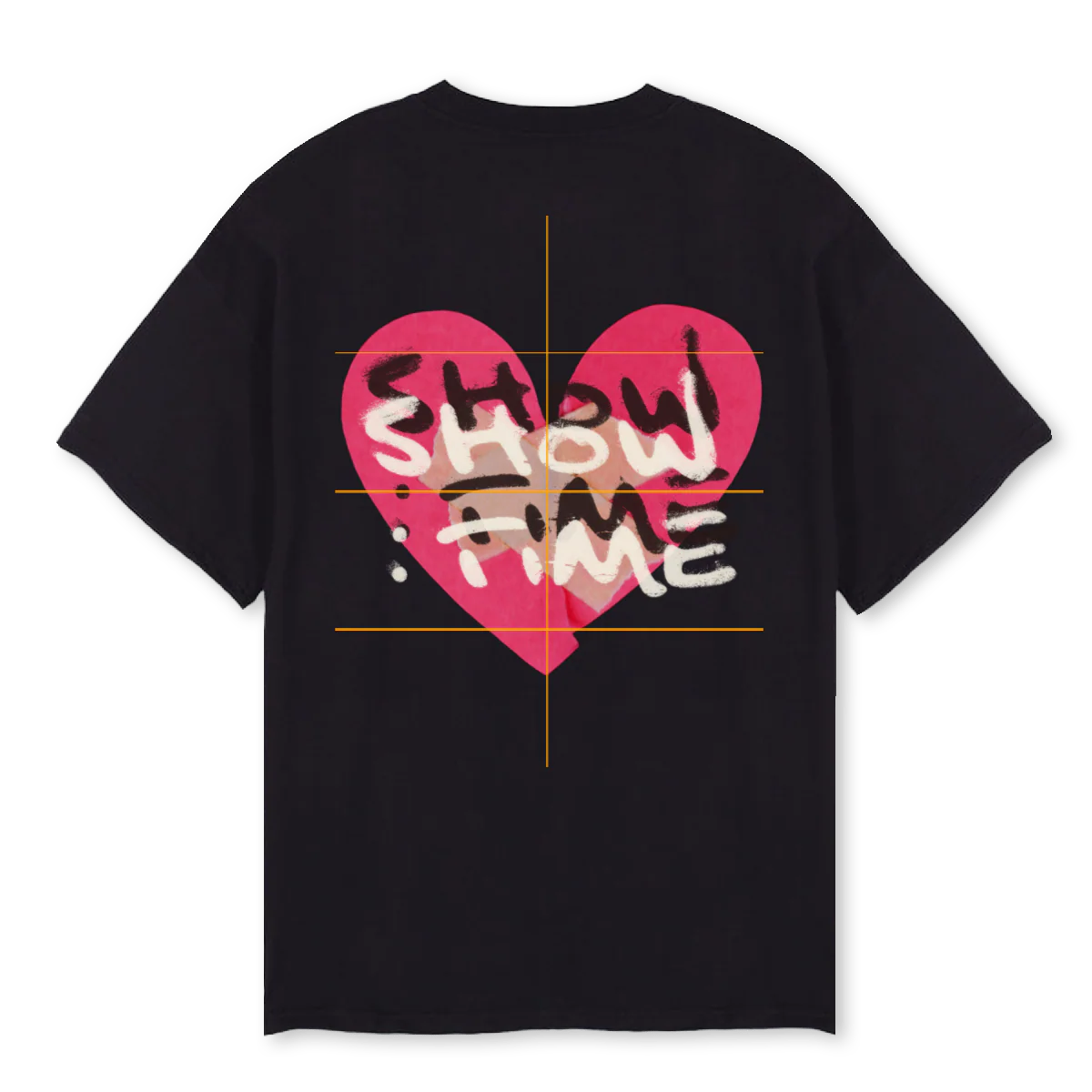 HEALEDSHOWTIME Black Oversized Tee. - Image 2