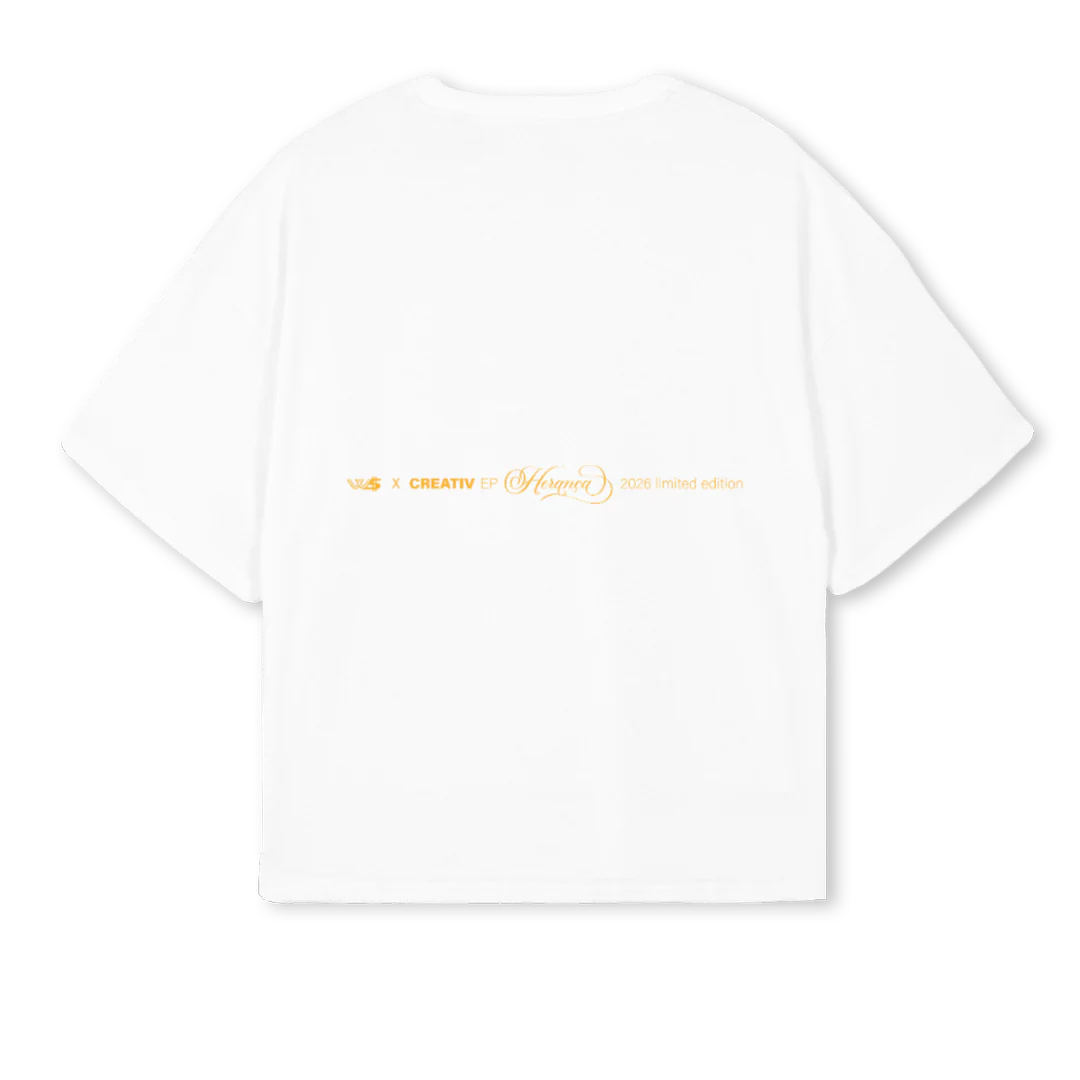 HERANCA White Oversized Boxy Tee. - Image 2