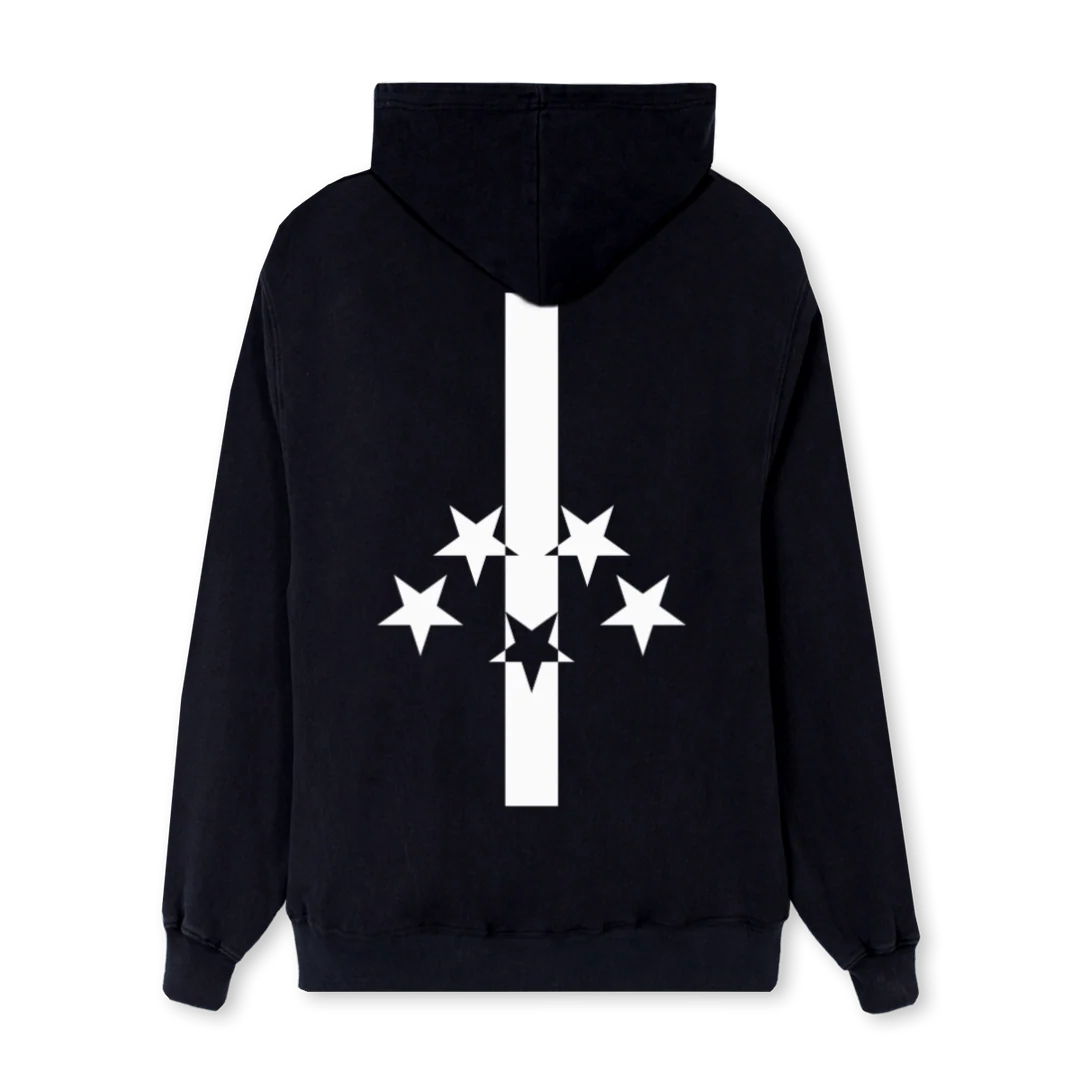 HERETICFLAGHOODIE Black Regular Hoodie. - Image 2
