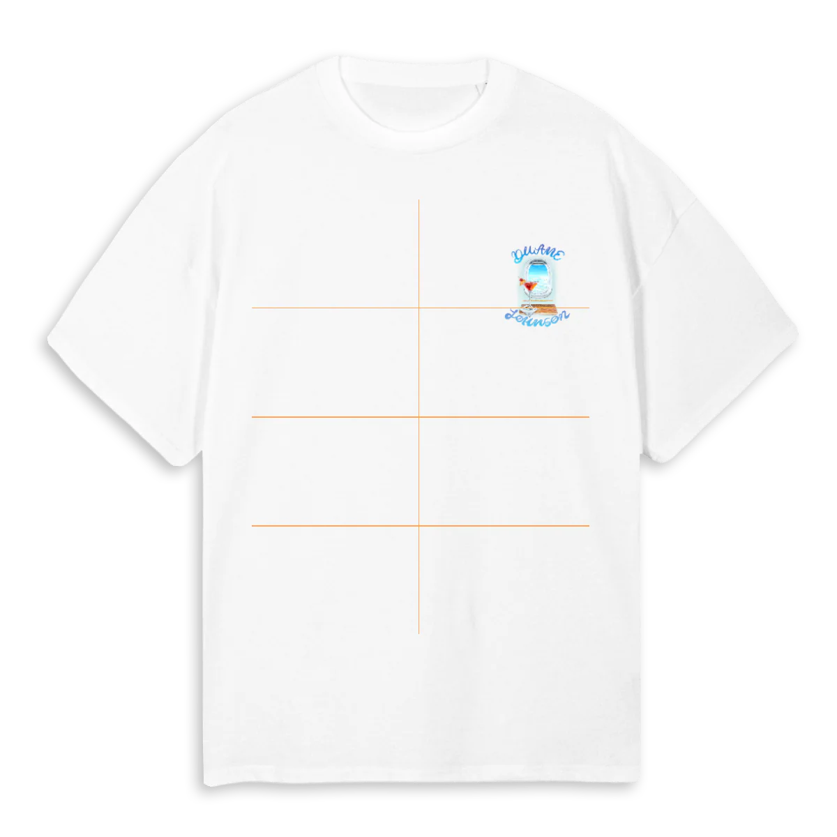 HIGH CLASS White Oversized Tee.