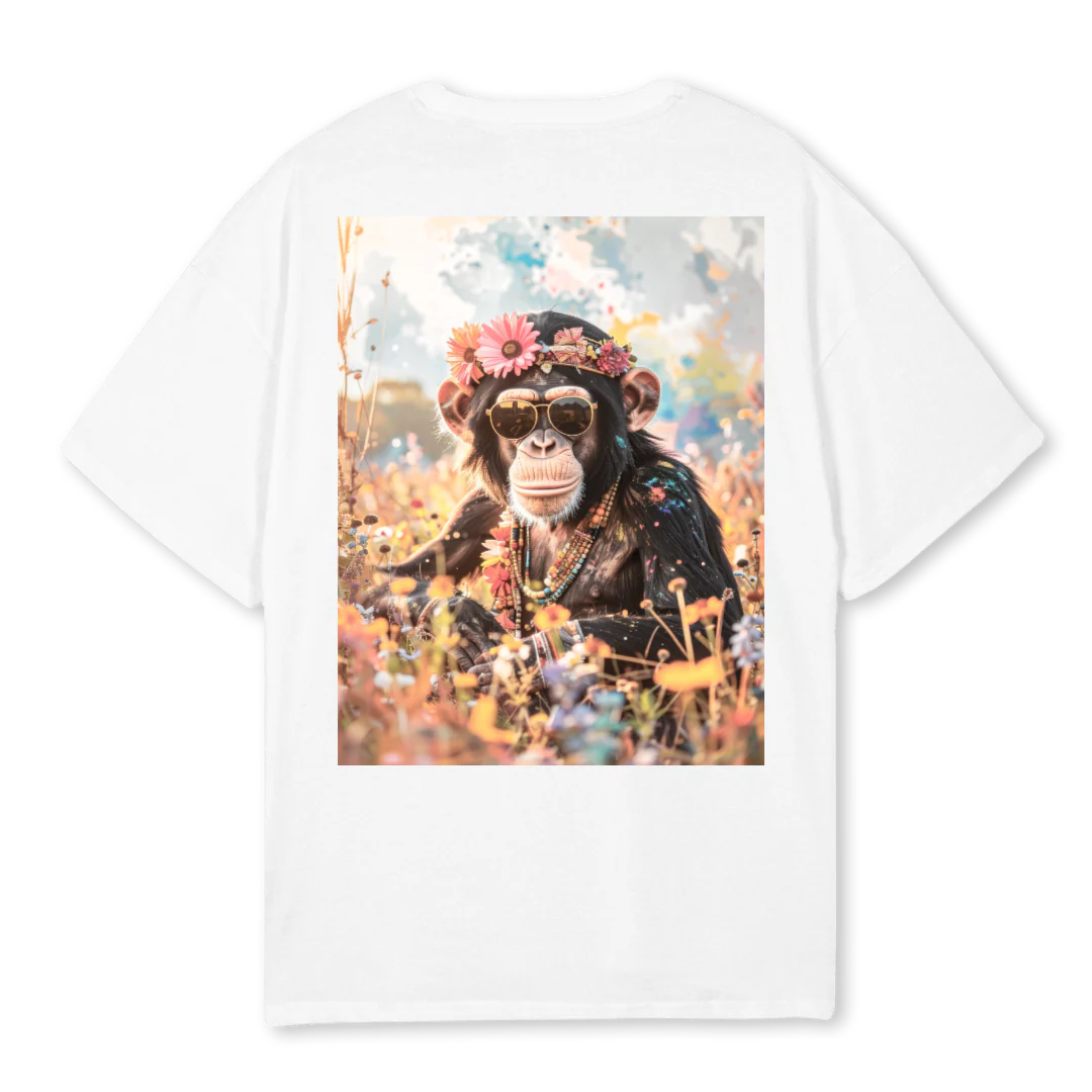 HIPPYMONKEY White Oversized Tee. - Image 2