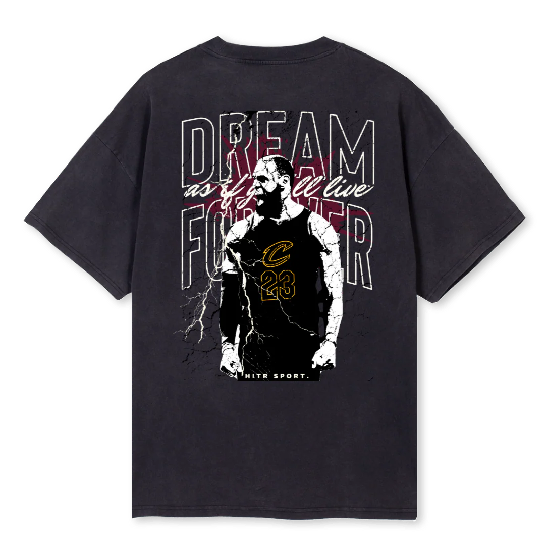 HITR JAMES Vintage Black Oversized Tee. - Image 2