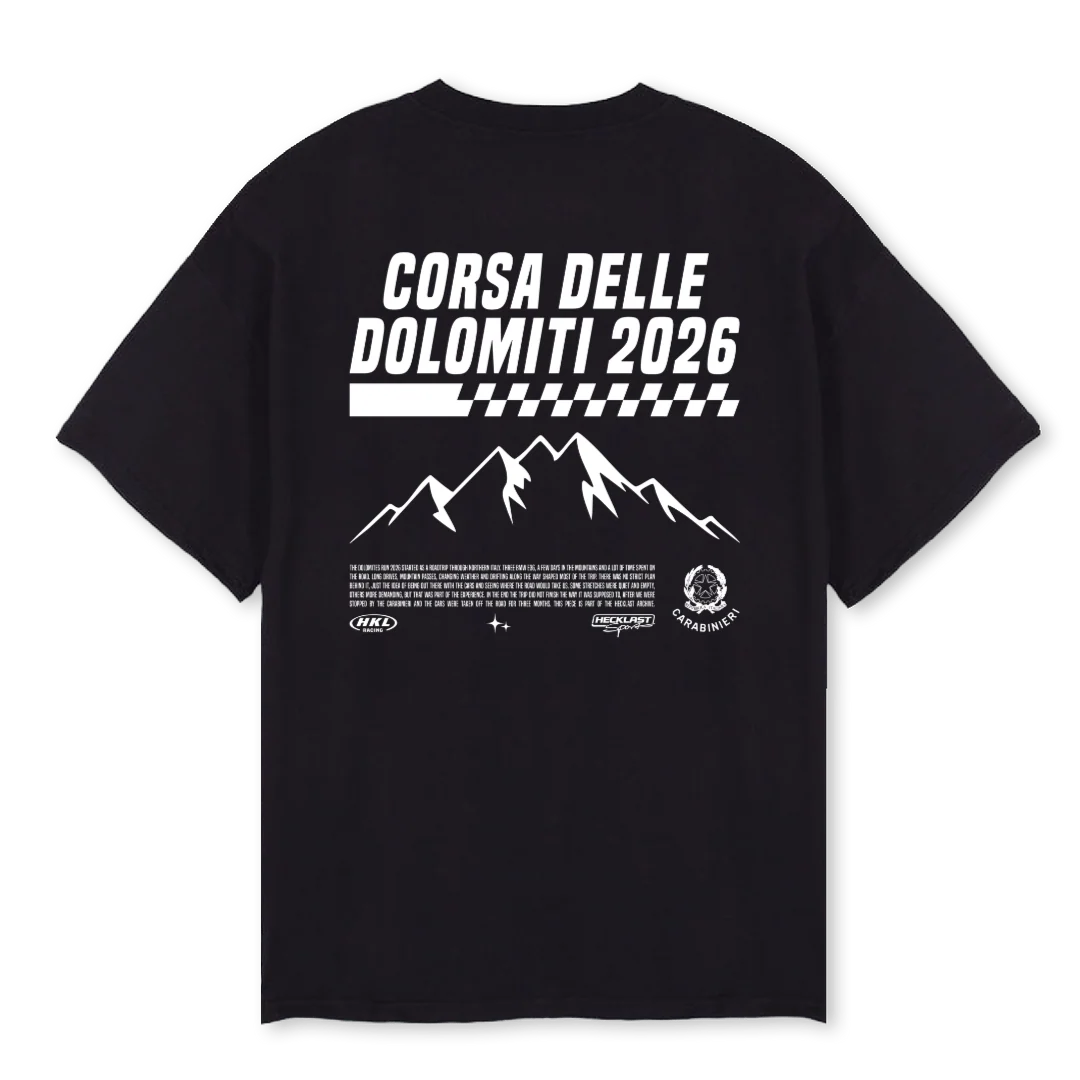 HL DOLOMITENRUN  Black Oversized Tee. - Image 2