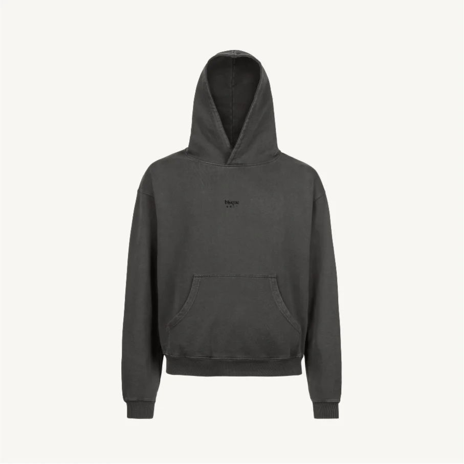 hoodie/bl Vintage Black Oversized Hoodie.