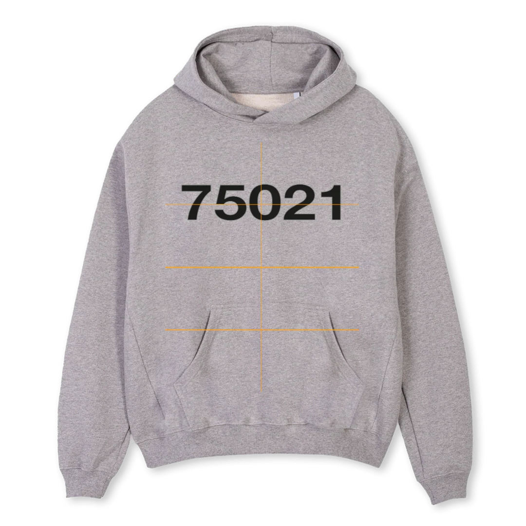 HOODIE GRIS Grey Marl Oversized Hoodie.