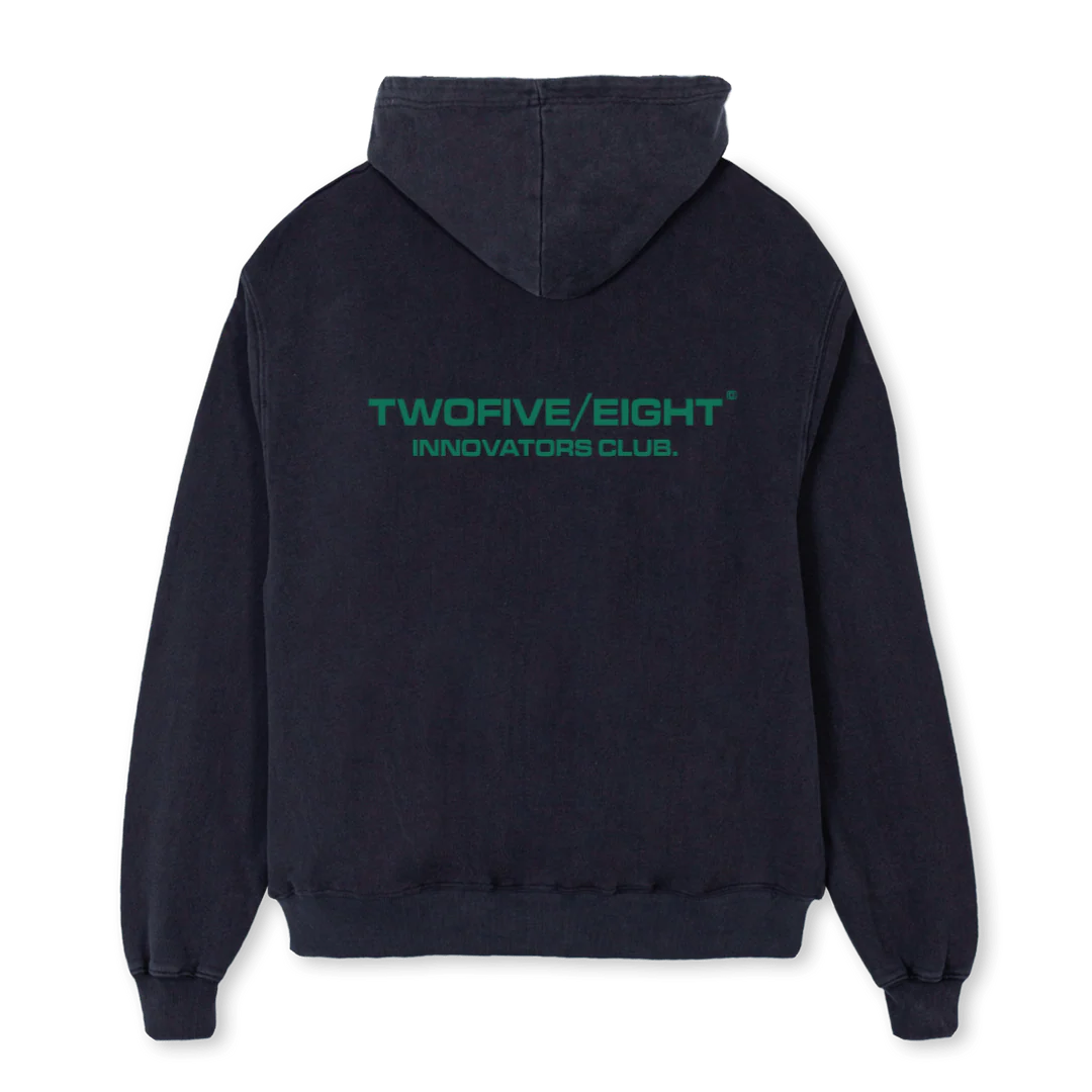 HOODIE TWOFIVEEIGHT Vintage Black Oversized Hoodie. - Image 2