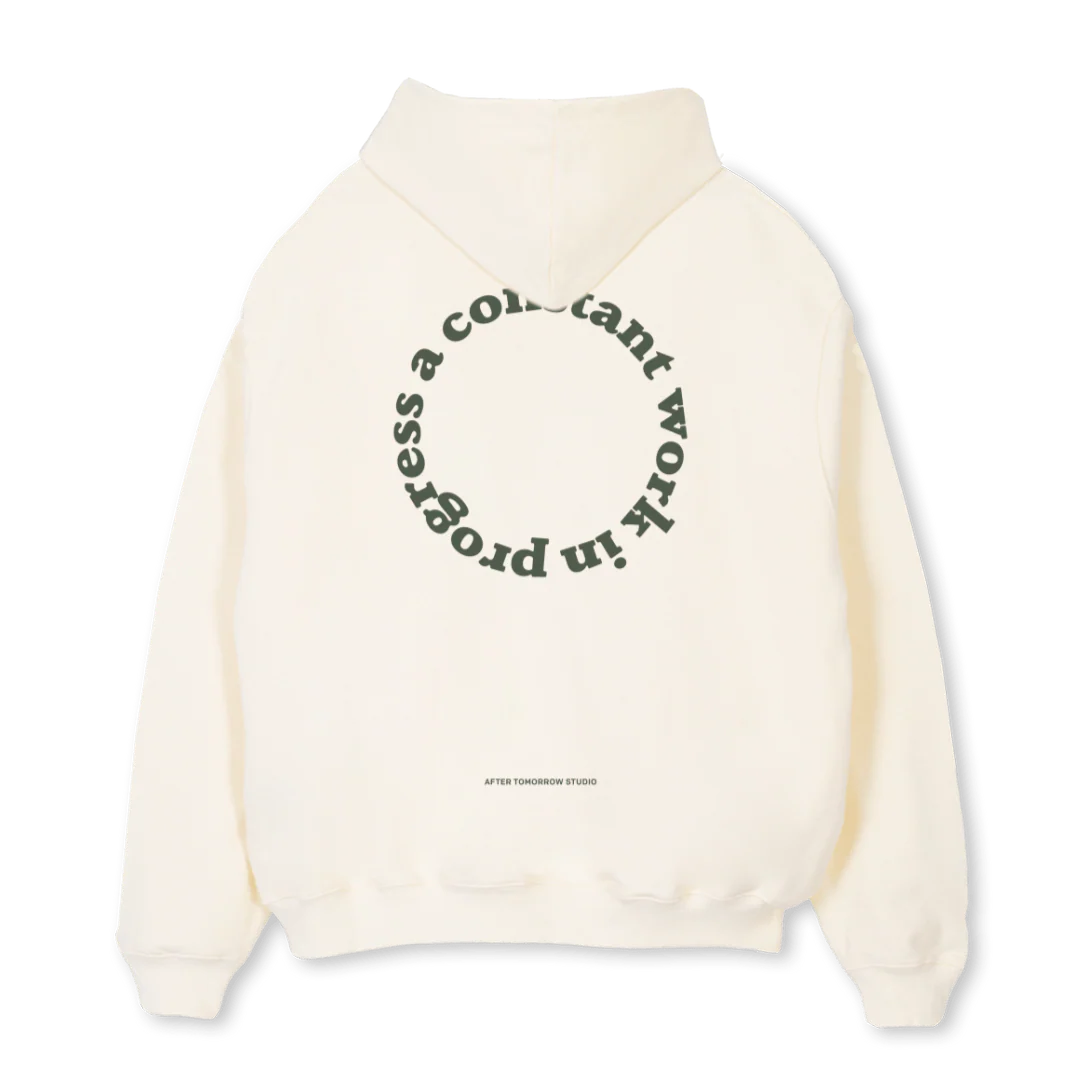 HOODIE WIP Cream Oversized Hoodie. - Image 2