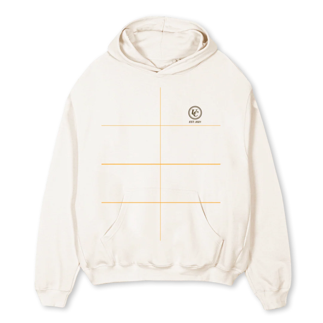 HOODIEARBIA Vintage White Oversized Hoodie.