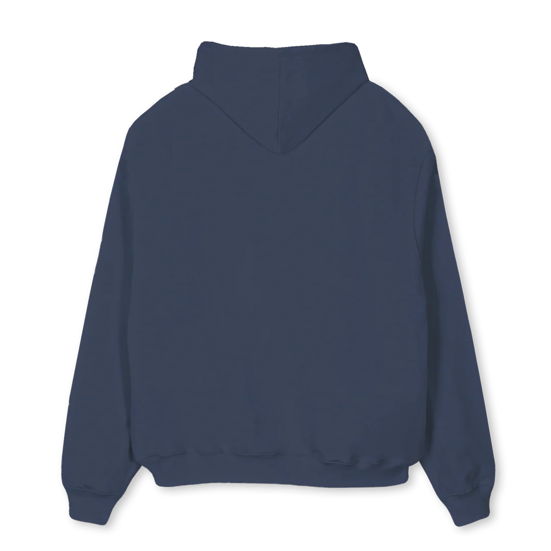 HOODIEATHELTICLOGO Navy Blue Oversized Hoodie. - Image 2