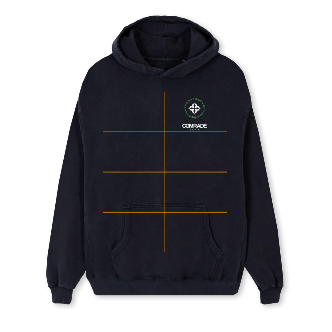 HOODIEBLUR Vintage Black Regular Hoodie.