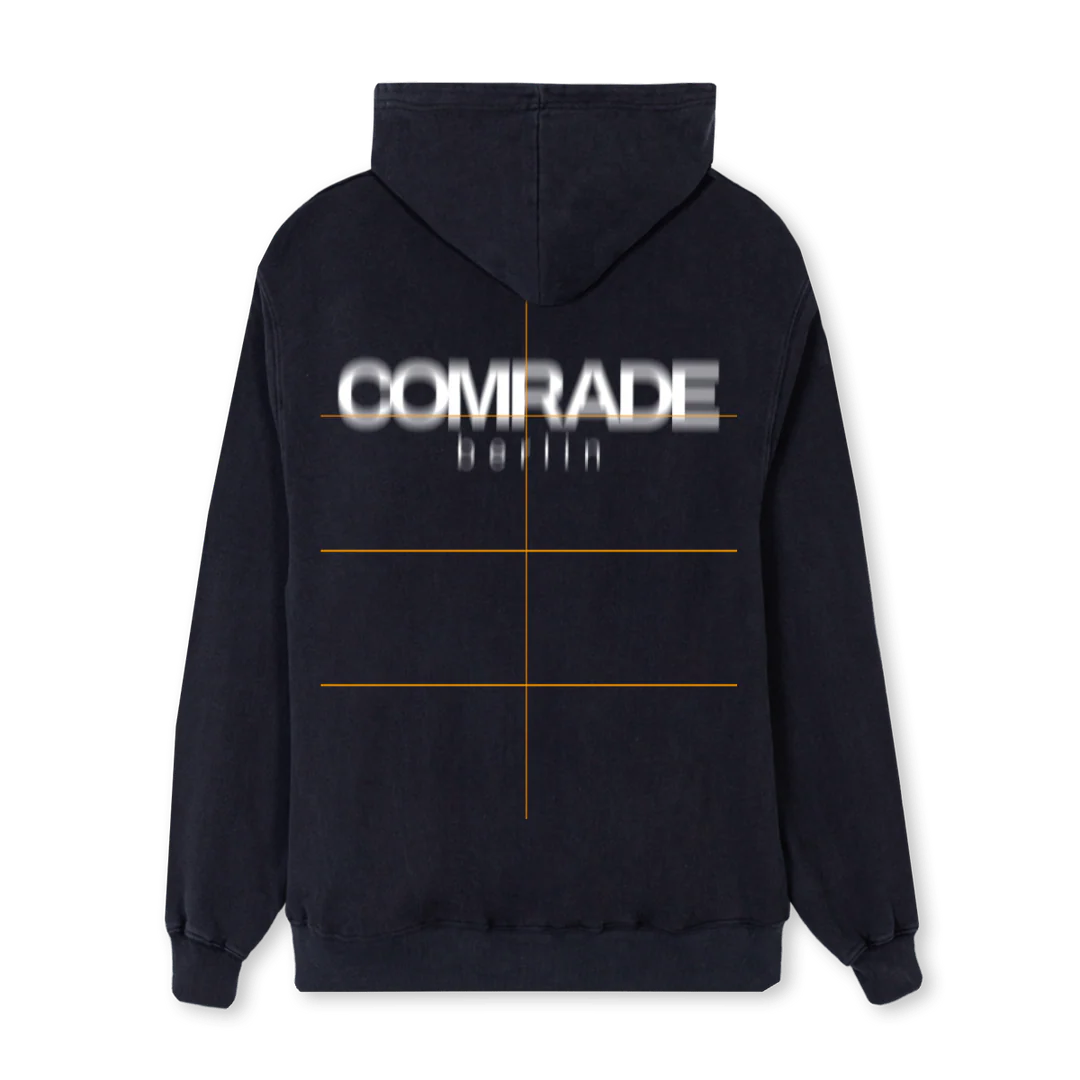 HOODIEBLUR Vintage Black Regular Hoodie. - Image 2