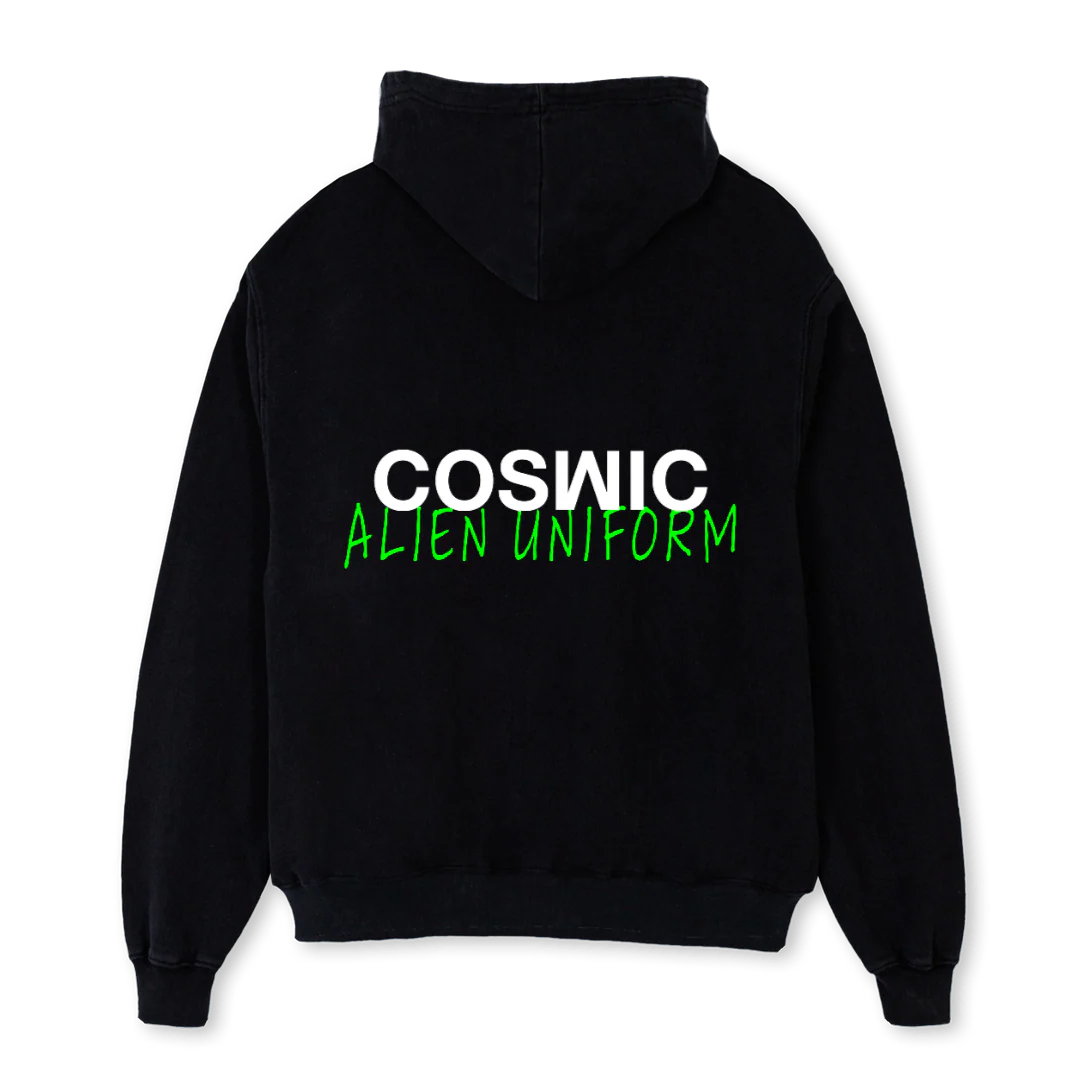 HOODIECOSWICALNBLACK Black Oversized Hoodie. - Image 2