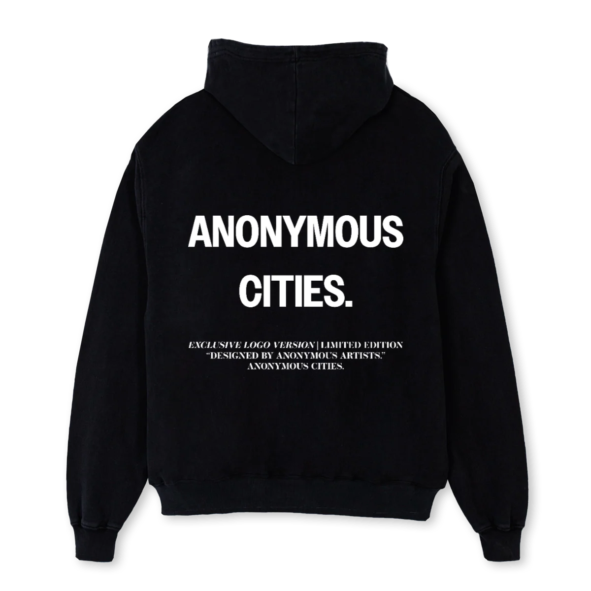 HOODIEFIRST Black Oversized Hoodie. - Image 2