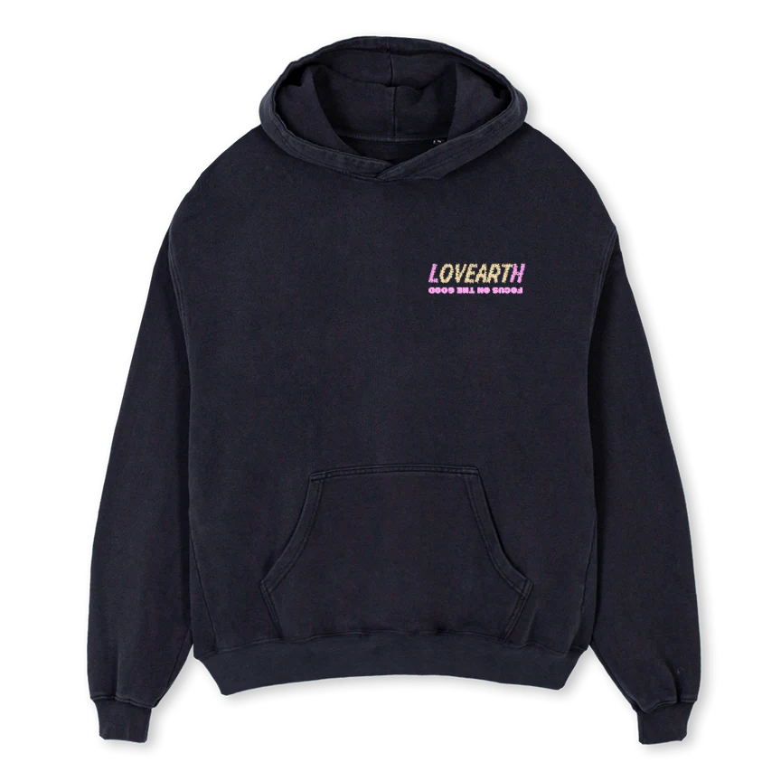 HOODIEFOTG Vintage Black Oversized Hoodie.