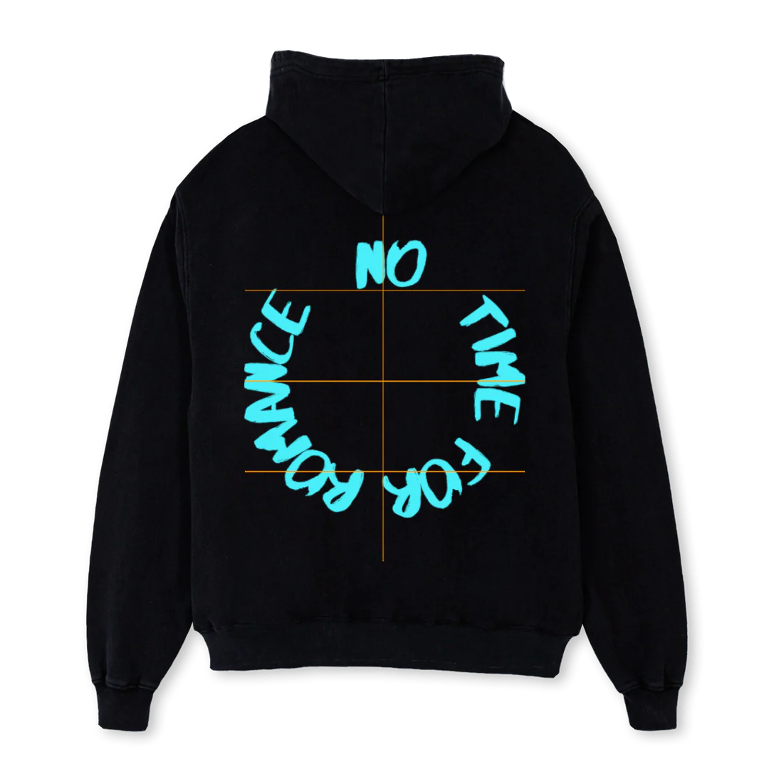 HOODIELAST Black Oversized Zipped Hoodie. - Image 2