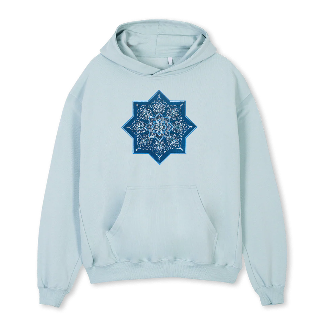 HOODIEOVERFLOWER Cold Blue Oversized Hoodie.