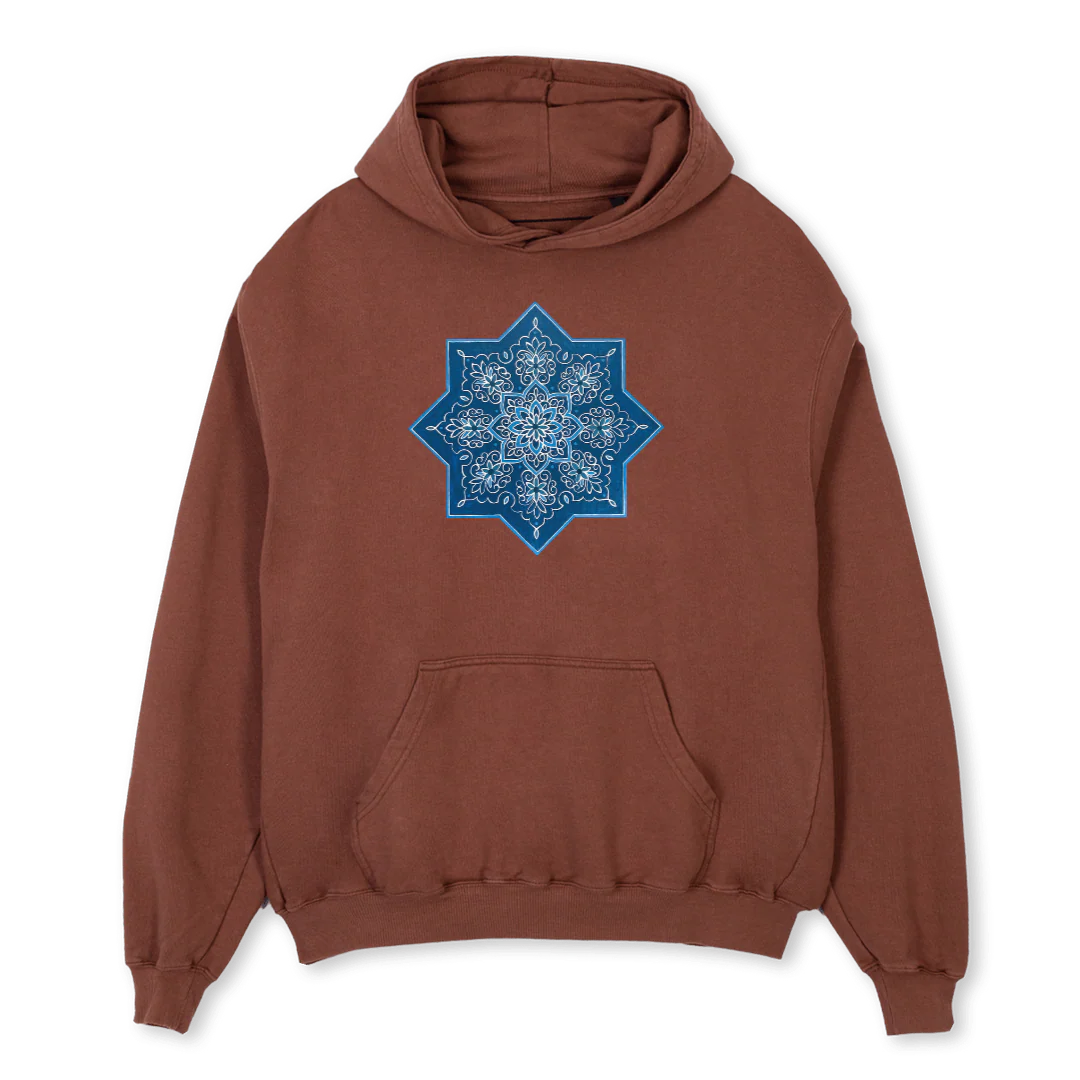 HOODIEOVERFLOWER Vintage Brown Oversized Hoodie.