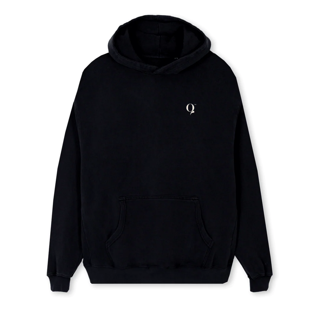 HOODIEQ_REGH Black Regular Hoodie.