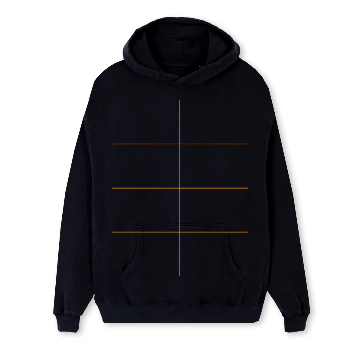 HOODREGULARWHITELOGO Black Regular Hoodie.
