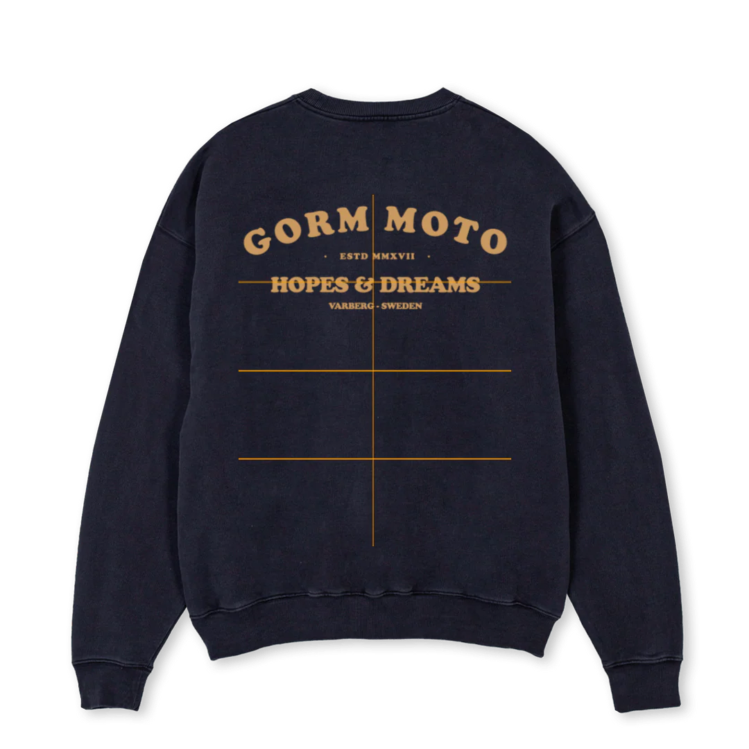 HOPESTWO Vintage Black Oversized Crewneck Sweater. - Image 2